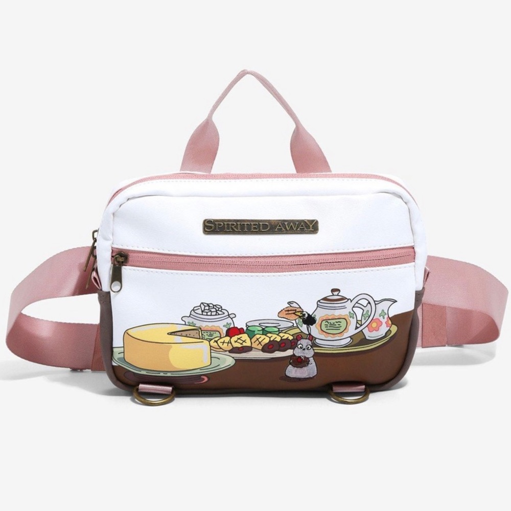 Studio Ghibli Spirited Away Fanny Pack Belt Bag Crossbody Boh Treats White